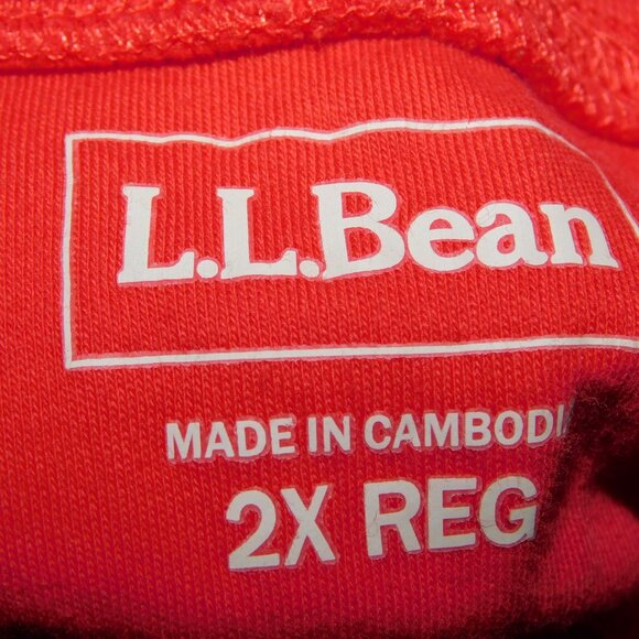 Lot 3 LL Bean Womens 2X Cotton Turtleneck Shirts Red Blue Burgundy - Picture 5 of 9